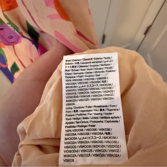 FARM Rio Fairies Sand Slip Multicolor Floral Midi Dress M - Picture 11 of 12